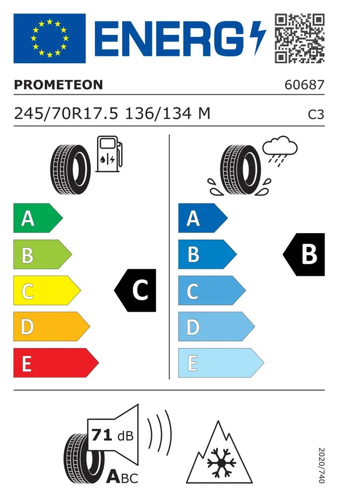 245/70R17.5 CPM R02PFS PROMETEON 245/70R17.5CPMR02PFS