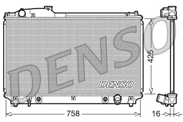 Chladič, chlazení motoru DENSO DRM51003 Chladič, chlazení motoru DENSO DRM51003