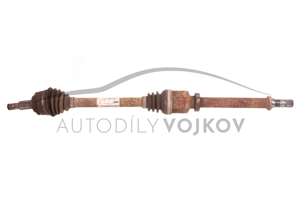 Pravá přední poloosa 27 drážek u kola v:41813