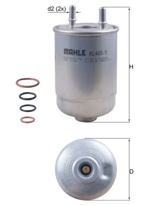 Palivový filtr MAHLE KL485/5D