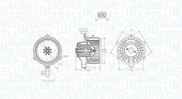 vnitřní ventilátor MAGNETI MARELLI 069412384010