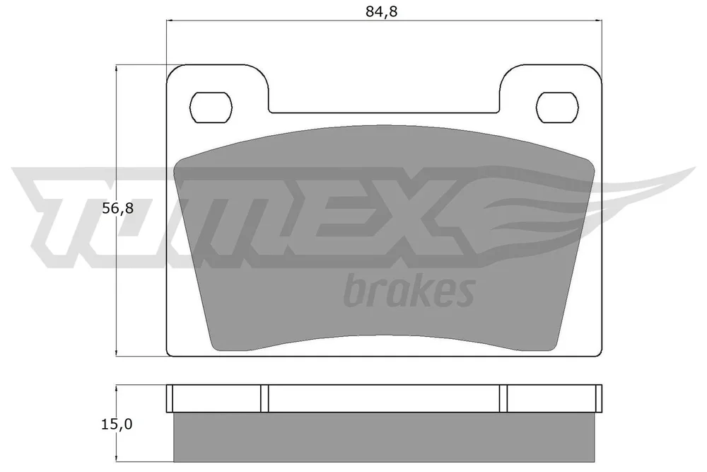 Sada brzdových destiček, kotoučová brzda Tomex Brakes TX10-26