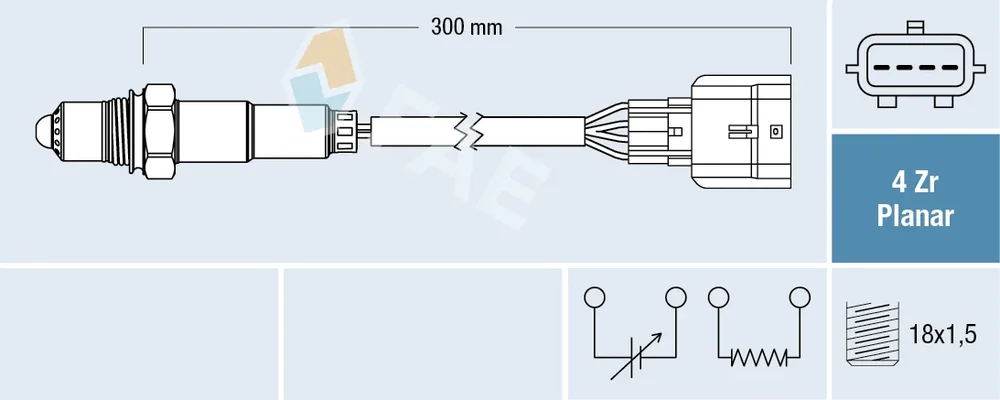Lambda sonda FAE 77522 – OE 8200668947 Lambda sonda FAE 77522 – OE 8200668947