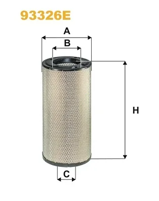 Vzduchový filtr WIX FILTERS 93326E