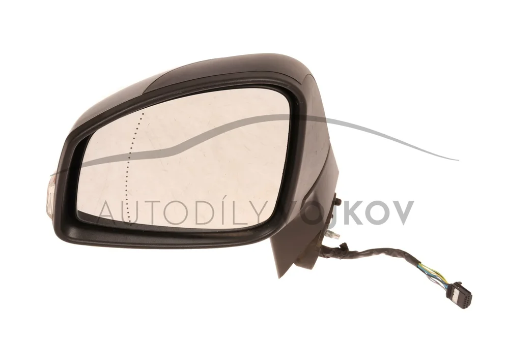 Elektricky ovládané zrcátko asferické sklo, vyhřívané, s blikačem, teplotní senzor 9 pinů levé L v:23901