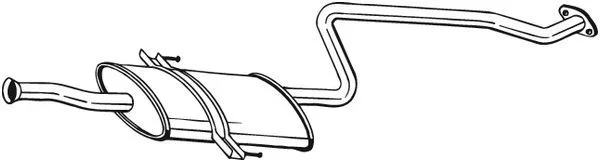 BS 284-301 Střední tlumič výfuku BOSAL