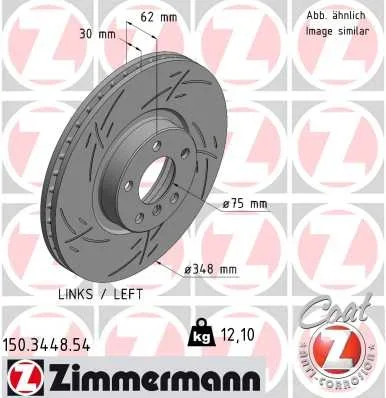 Brzdový kotouč ZIMMERMANN 150.3448.54
