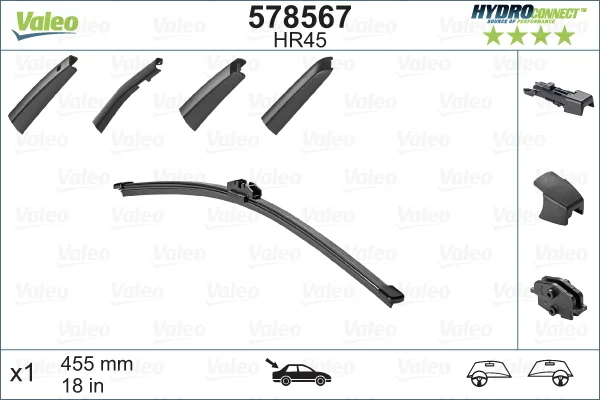 List stěrače VALEO 578567 – OE 7E0955425A