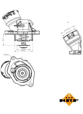 Termostat, chladivo NRF 725023