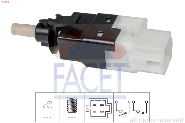 Spinac brzdoveho svetla FACET 7.1252