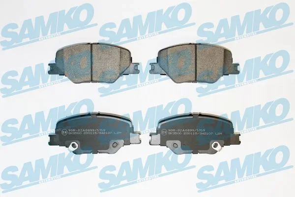 Sada brzdových destiček, kotoučová brzda SAMKO 5SP2107