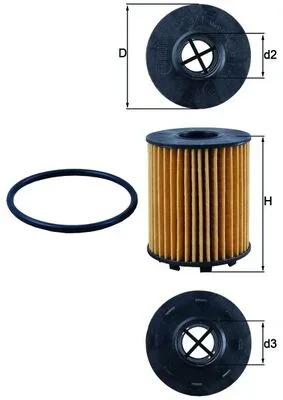 Olejový filtr MAHLE OX371D