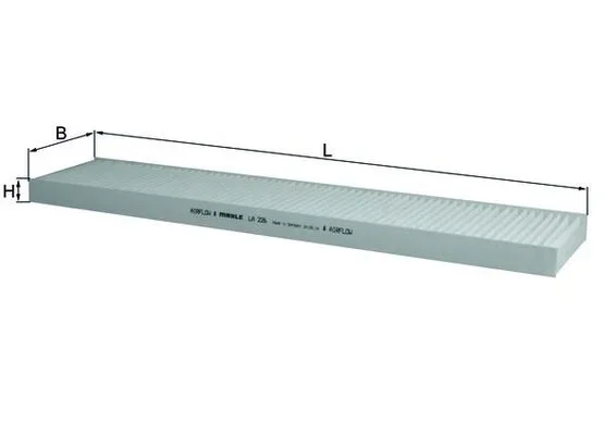 Filtr, vzduch v interiéru MAHLE LA226