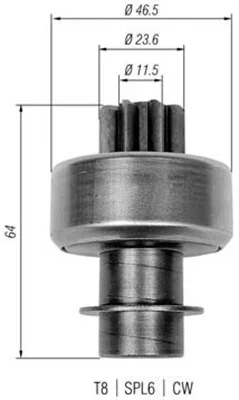 Pastorek, startér MAGNETI MARELLI 940113020336 Pastorek, startér MAGNETI MARELLI 940113020336