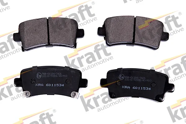 Sada brzdových destiček, kotoučová brzda KRAFT AUTOMOTIVE 6011534