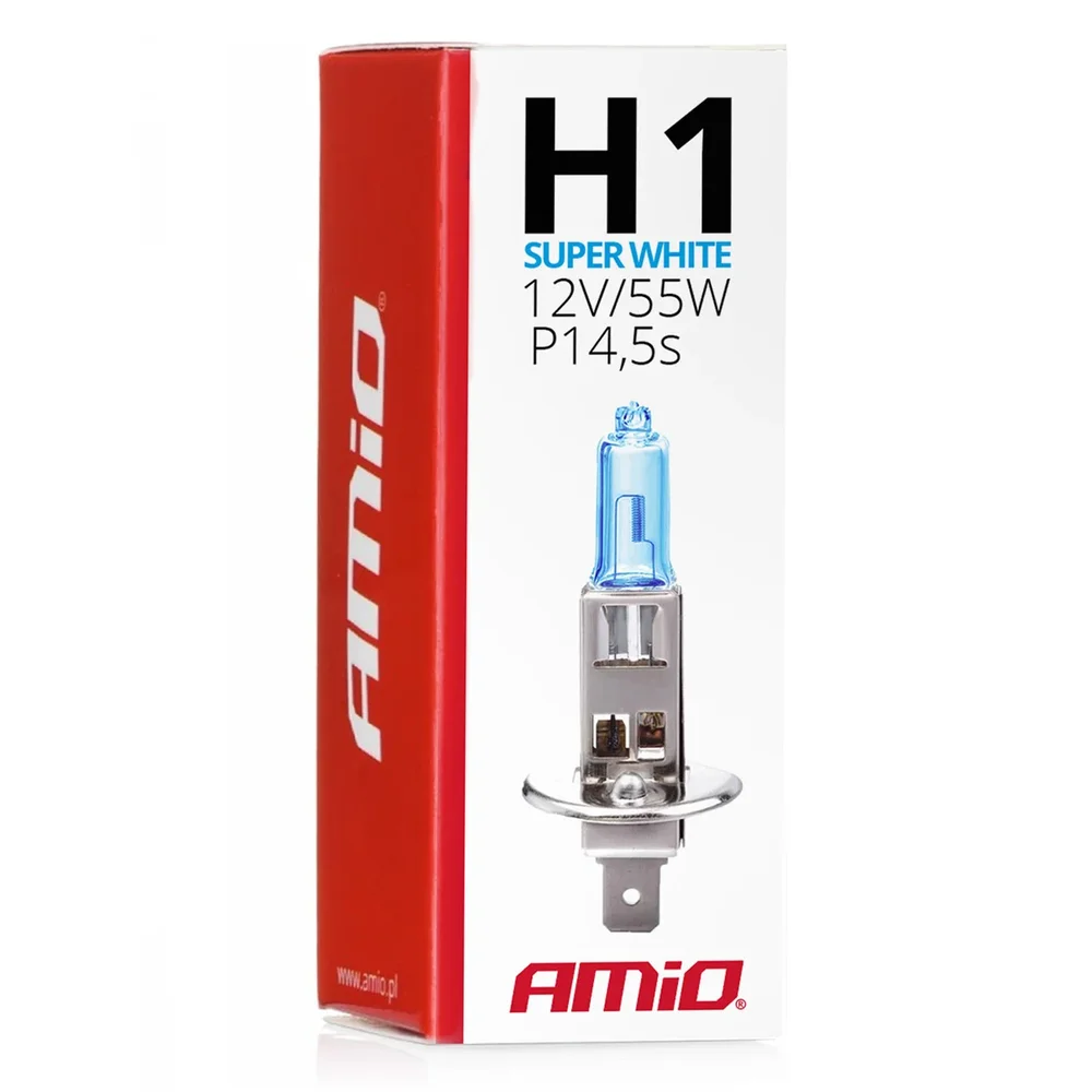 ZAROWKA 12V H1 55W SUPER BÍLÁ AMIO 01489 - Obrázek 3