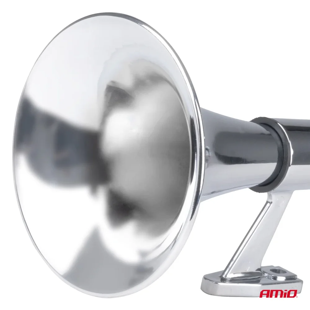 Klakson fanfara chrom 640 mm 12V 24V AMiO-0407 04076 - Obrázek 3