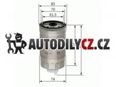 BO 1457434106 Filtr palivový BOSCH