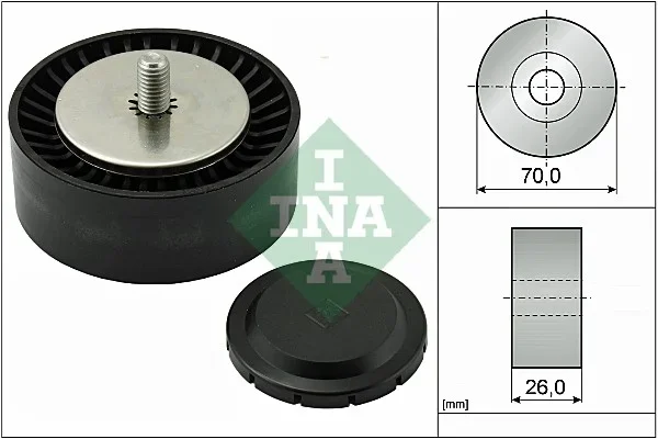 Vratna/vodici kladka, klinovy zebrovy remen Schaeffler INA 532055310