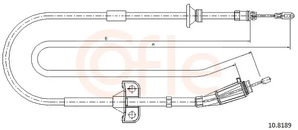 Tazne lanko, parkovaci brzda COFLE 10.8189 – OE 30681684