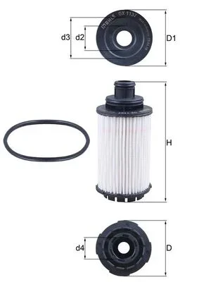 Olejový filtr KNECHT OX1137D
