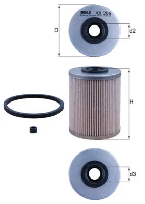 Palivový filtr KNECHT KX206D
