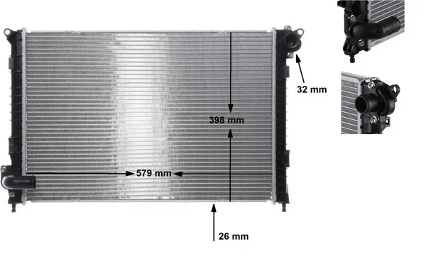 Chladič, chlazení motoru MAHLE CR983000S Chladič, chlazení motoru MAHLE CR983000S