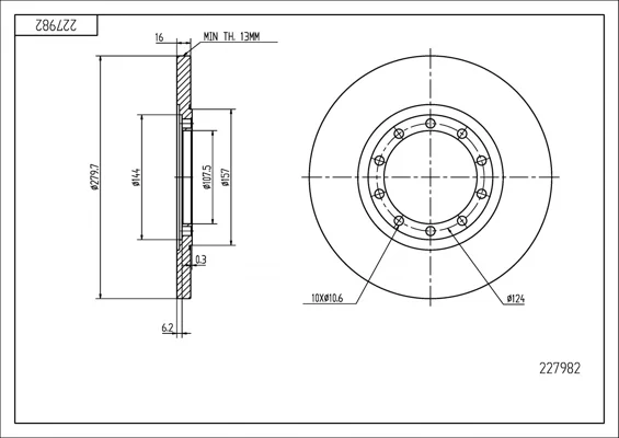 BRZ.KOTOUČ /Z/ TRANSIT 2.4TDCI 06- HART 227982