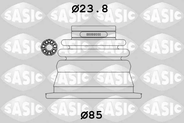 Sada měchů, hnací hřídel SASIC 4003419 – OE 7701464141