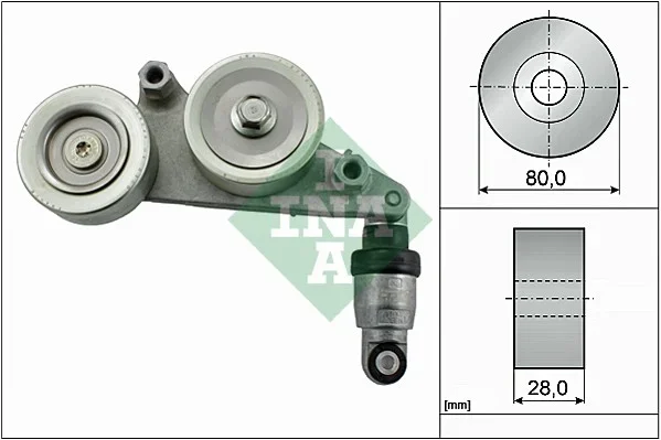 Tlumic vibraci, zebrovany klinovy remen Schaeffler INA 534041510