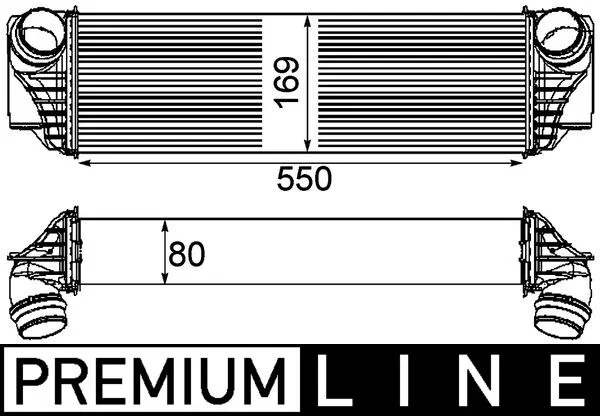 Chladič turba MAHLE CI185000P Chladič turba MAHLE CI185000P