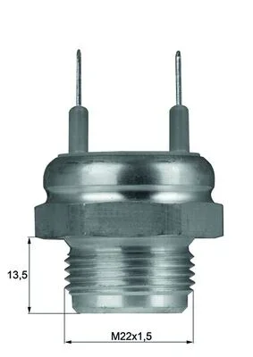 Teplotní spínač, větrák chladiče MAHLE TSW6D