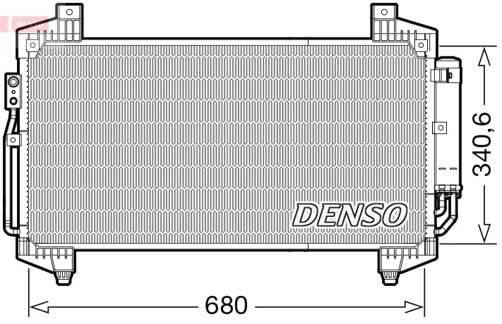 Kondenzátor, klimatizace DENSO DCN45014 Kondenzátor, klimatizace DENSO DCN45014