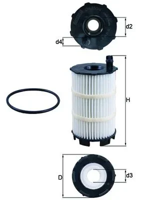 Olejový filtr KNECHT OX350/4D