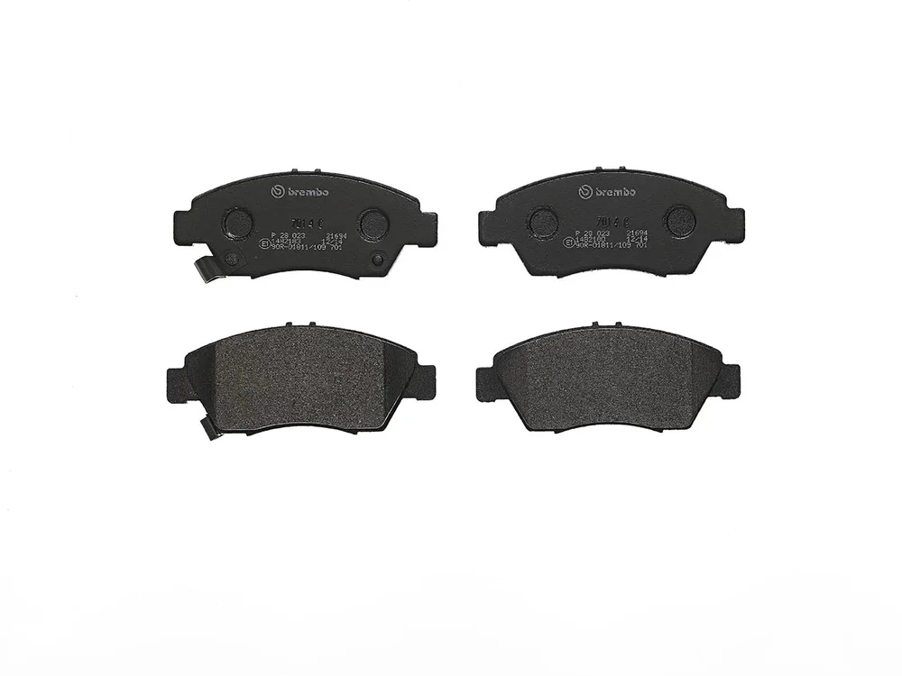 Sada brzdových destiček, kotoučová brzda BREMBO P28023
