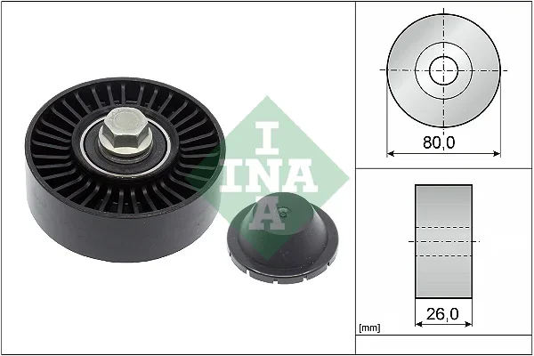 Vratna/vodici kladka, klinovy zebrovy remen Schaeffler INA 532051210