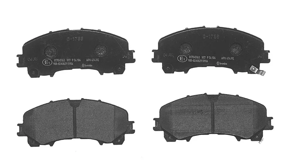 Sada brzdových destiček, kotoučová brzda BREMBO P56106