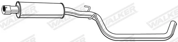 Stredni tlumic vyfuku WALKER 22880