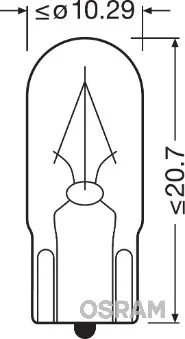 Zarovka, osvetleni interieru ams-OSRAM 2840