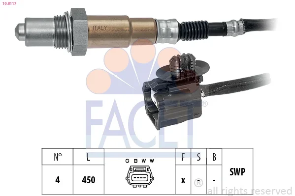 Lambda sonda FACET 10.8117 Lambda sonda FACET 10.8117
