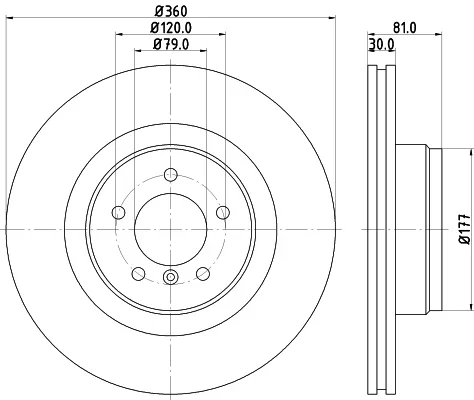 Brzdový kotouč HELLA 8DD355128-981