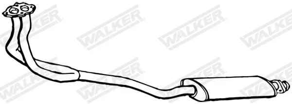 Stredni tlumic vyfuku WALKER 14569