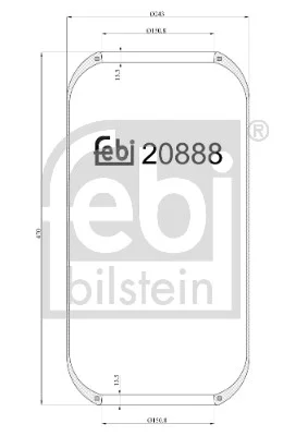 Mech, pneumaticke odpruzeni FEBI BILSTEIN 20888 Mech, pneumaticke odpruzeni FEBI BILSTEIN 20888