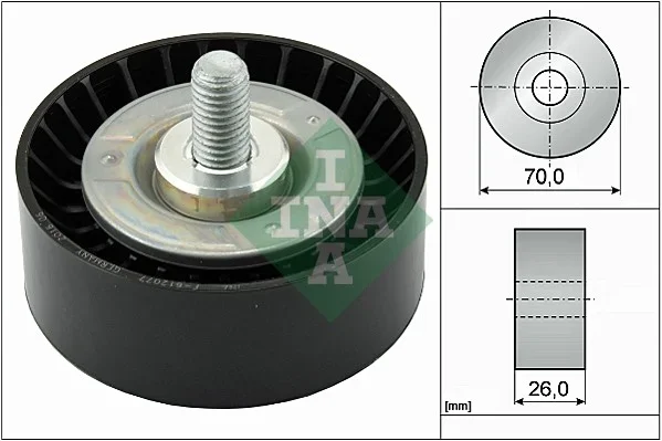 Vratna/vodici kladka, klinovy zebrovy remen Schaeffler INA 532047510